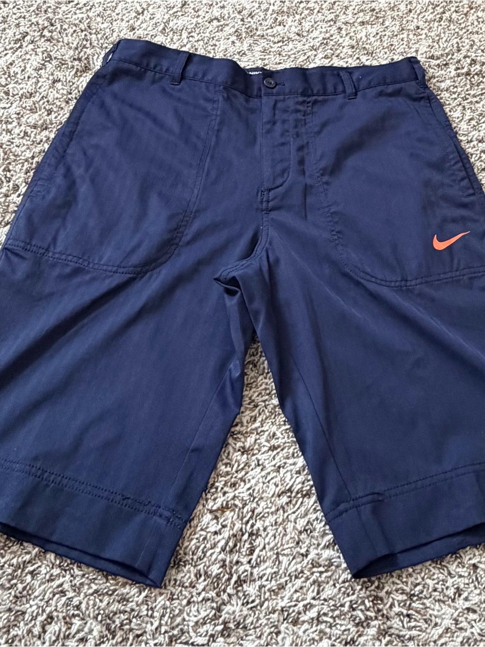 NikeGolf Men's Performance Shorts with Orange Swoosh - Picture 9 of 10